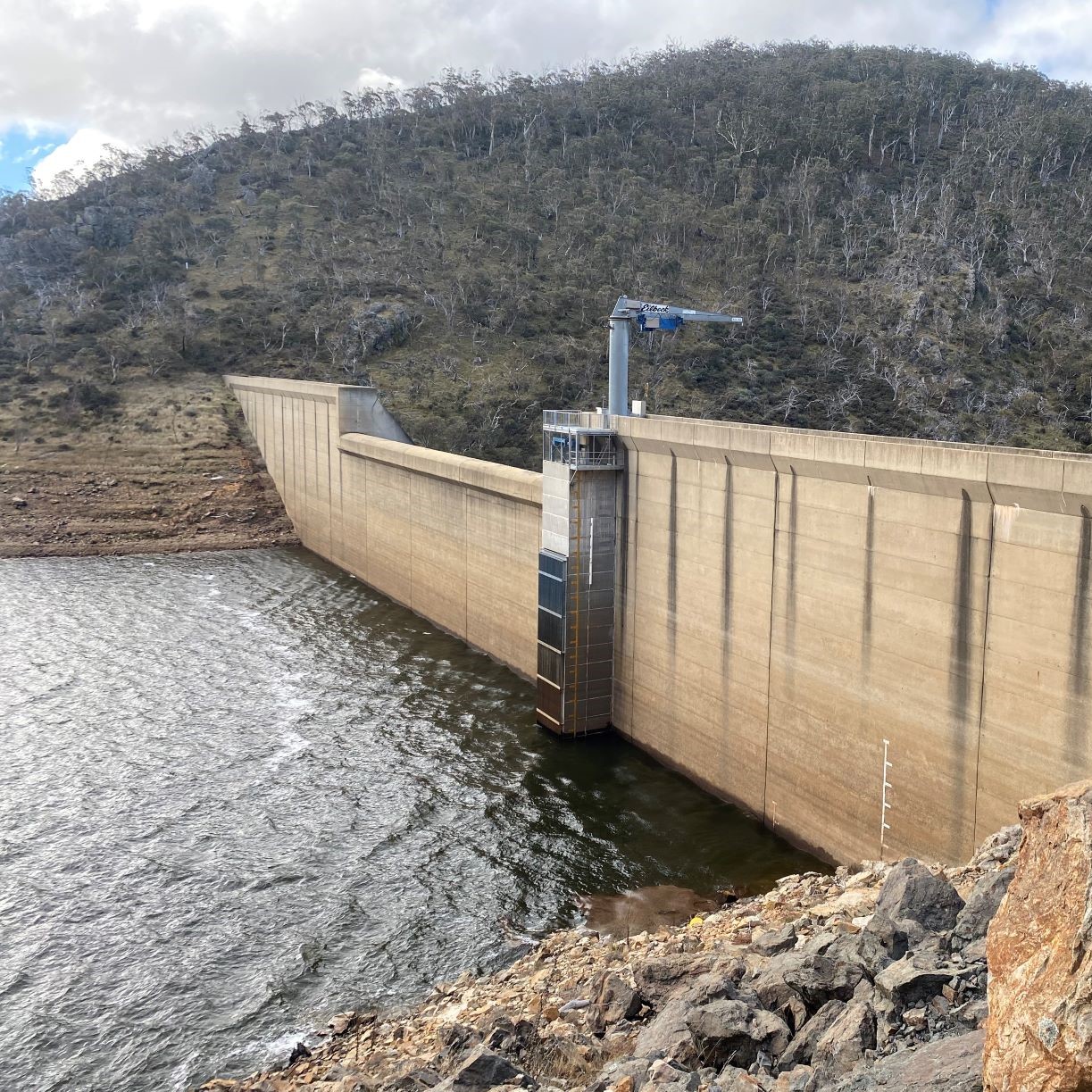 Decorative image of Tantangara Dam, New South Wales